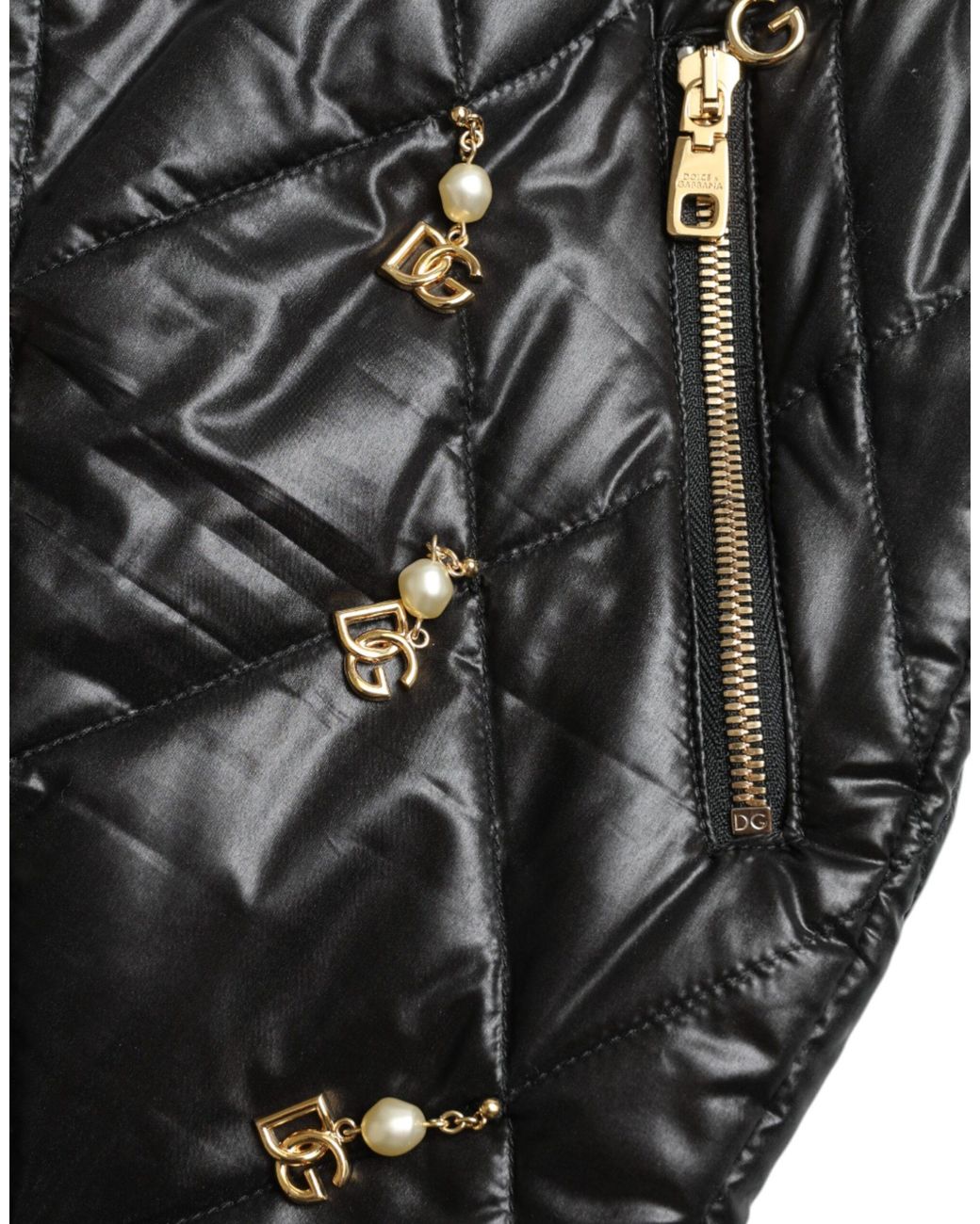 Dolce & Gabbana Black Embellished High Waist Hot Pants Shorts