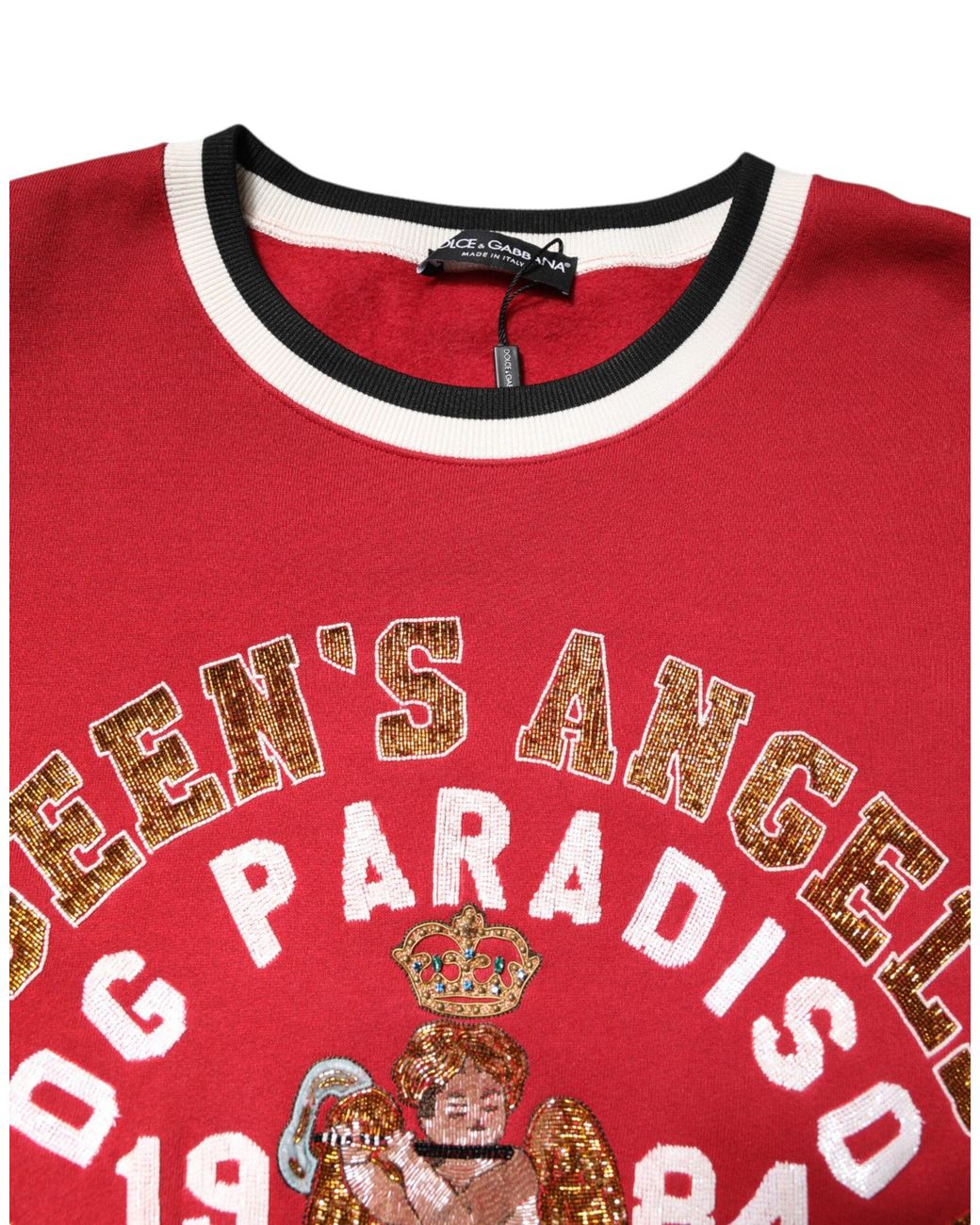 Dolce & Gabbana Red Queen Angels Sweatshirt for men
