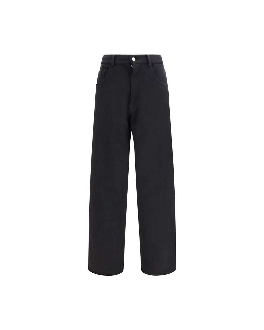 MM6 by Maison Margiela Black Cotton Casual Pants