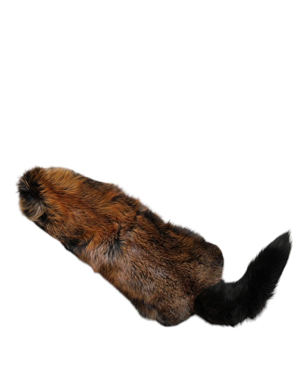 Dolce & Gabbana Black Fox Fur Neck Warmer Winter Scarf