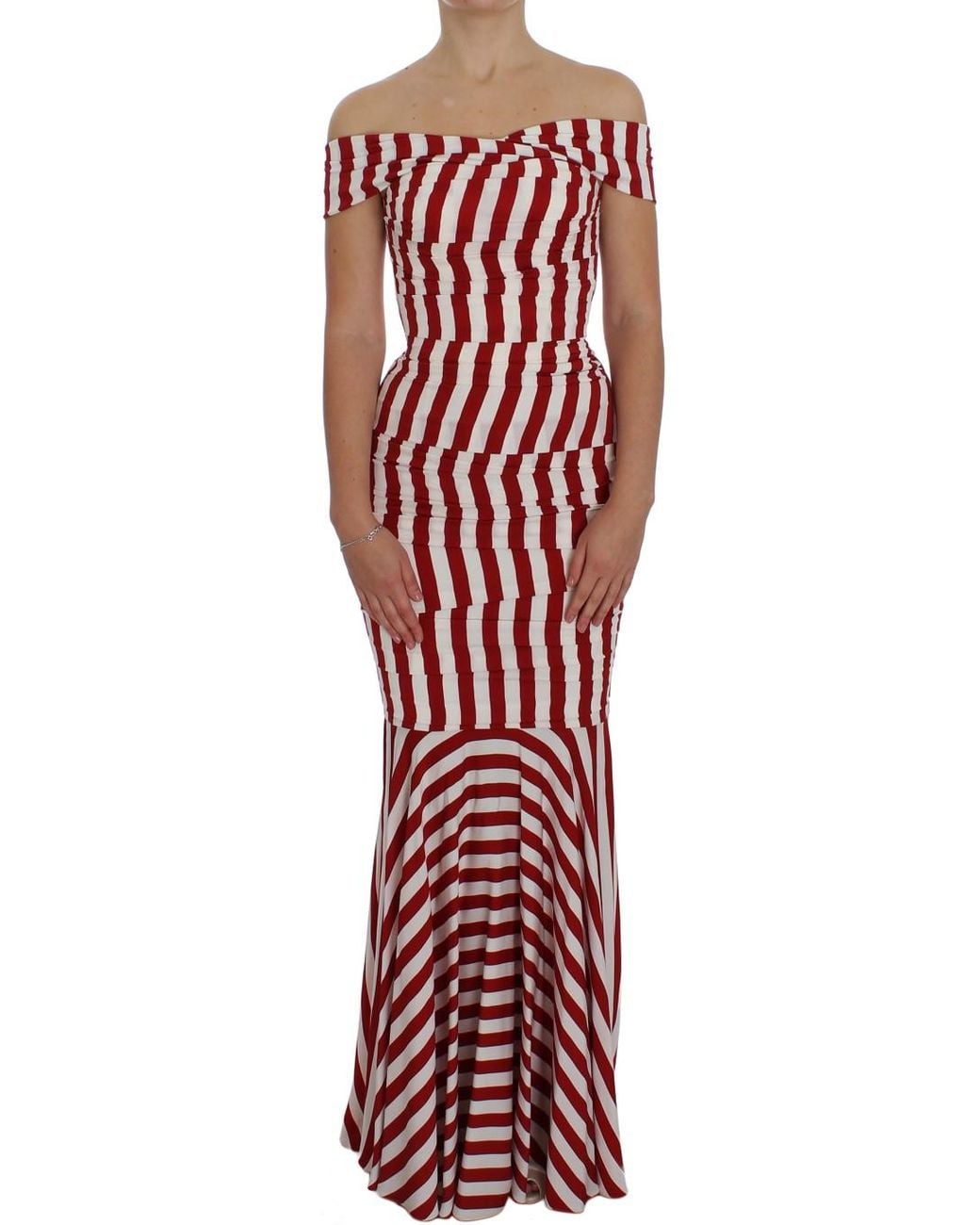Dolce & Gabbana Red Silk Stretch Dress