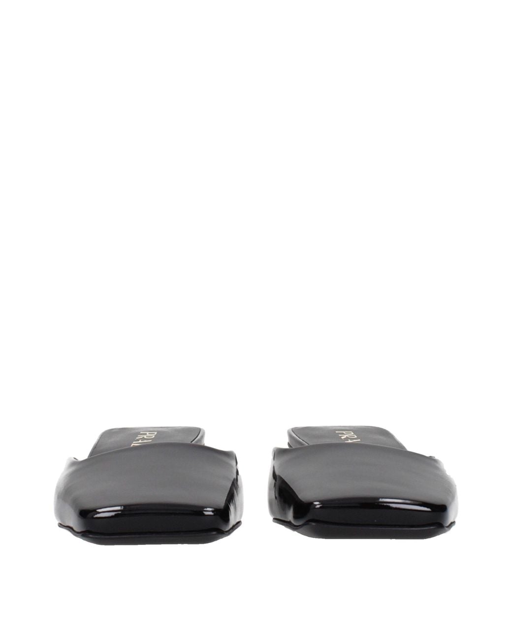 Prada Black Sandals Patent Leather