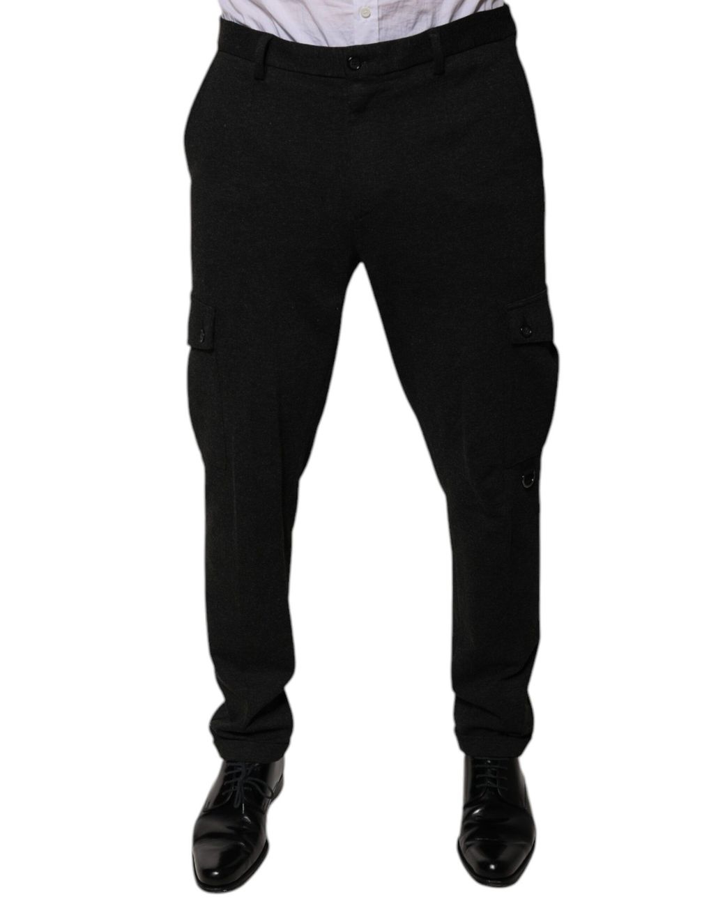 Dolce & Gabbana Black Cargo Trousers Pt0001 for men