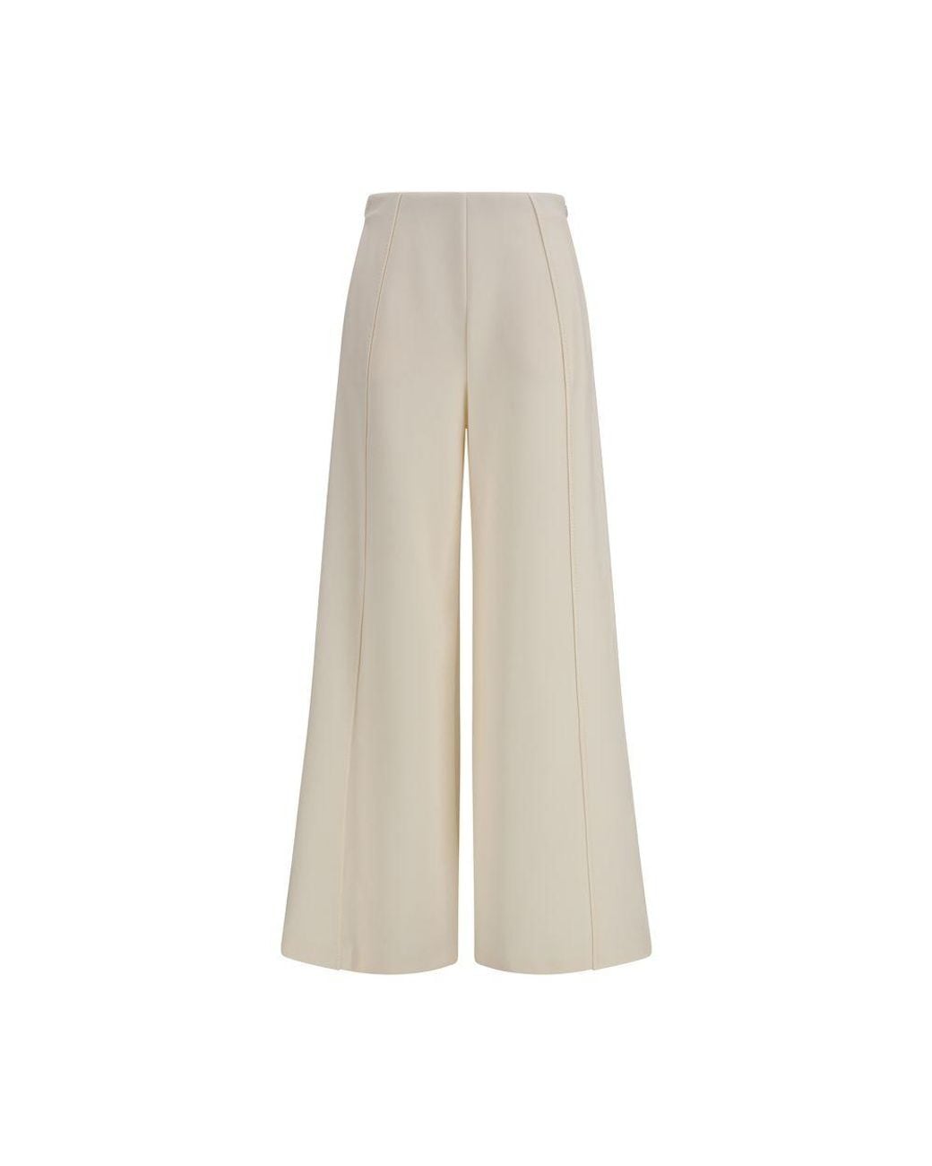 Max Mara Pure Natural Polyamide Flared Pants