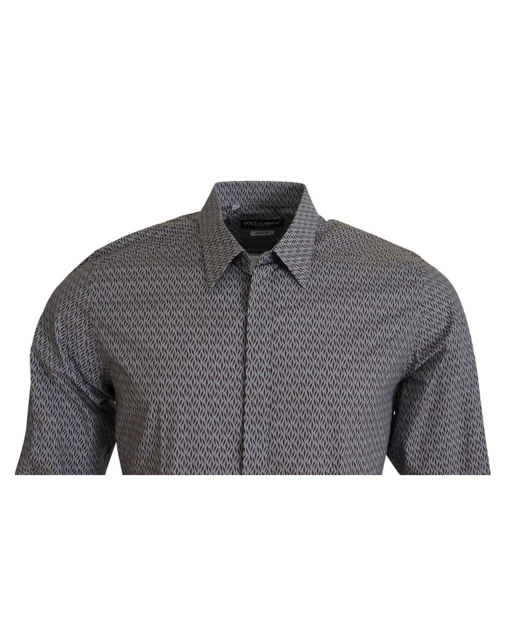 Dolce & Gabbana Black Slim Fit Dress Formal Shirt Cotton for men