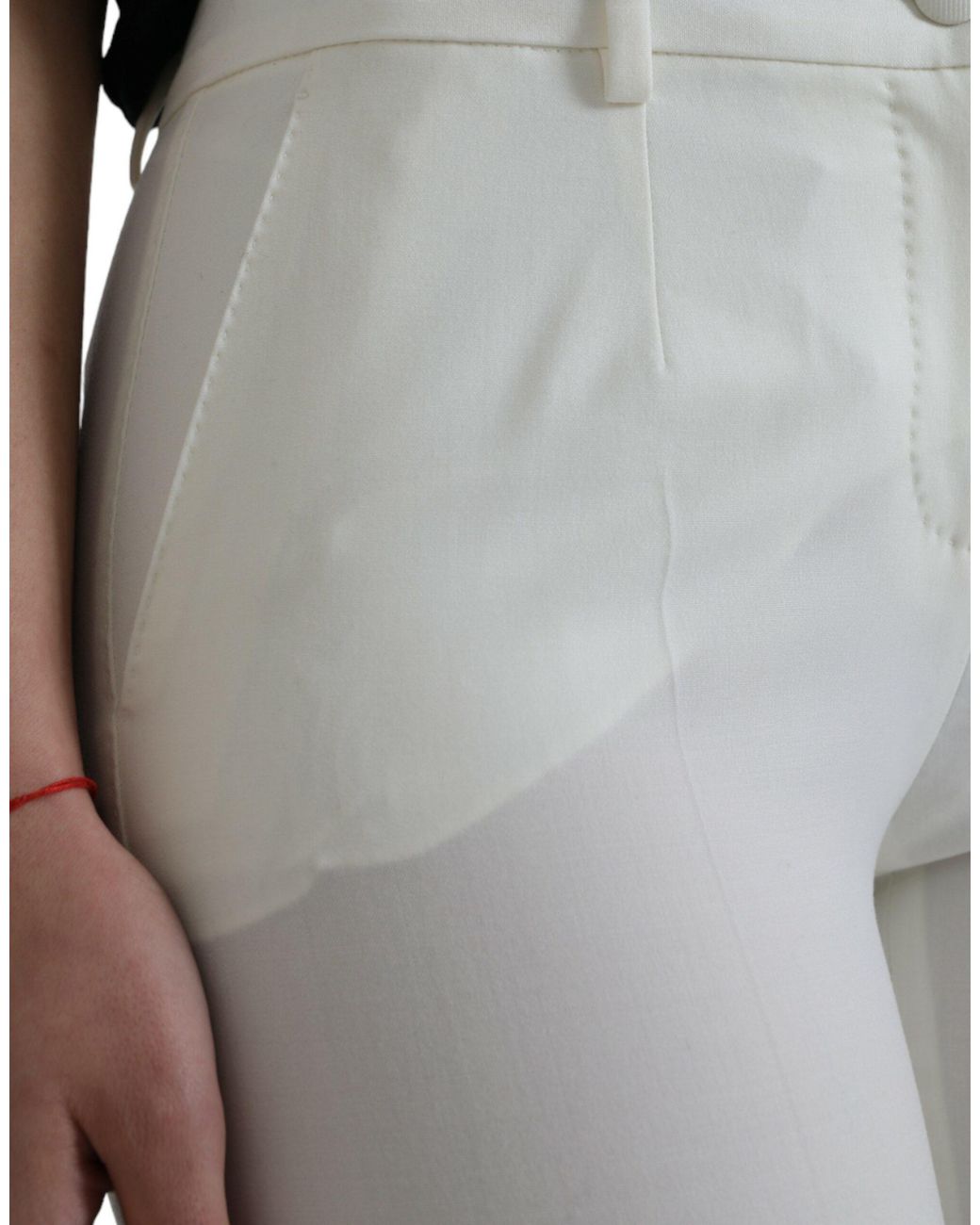 Dolce & Gabbana Gray Elegant Mid-Waist Tapered Pants