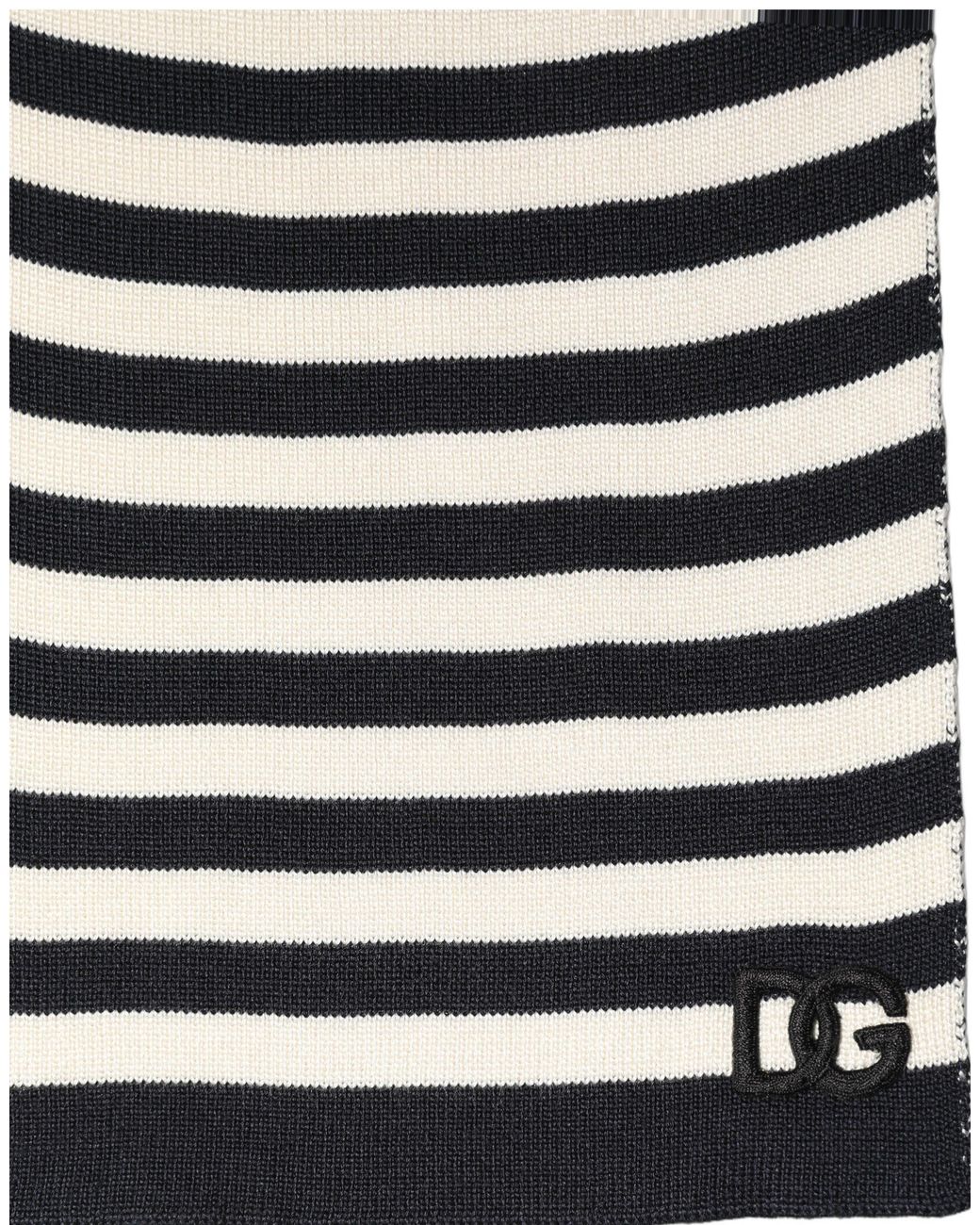 Dolce & Gabbana Blue Stripes Silk Knitted Shawl Scarf And for men