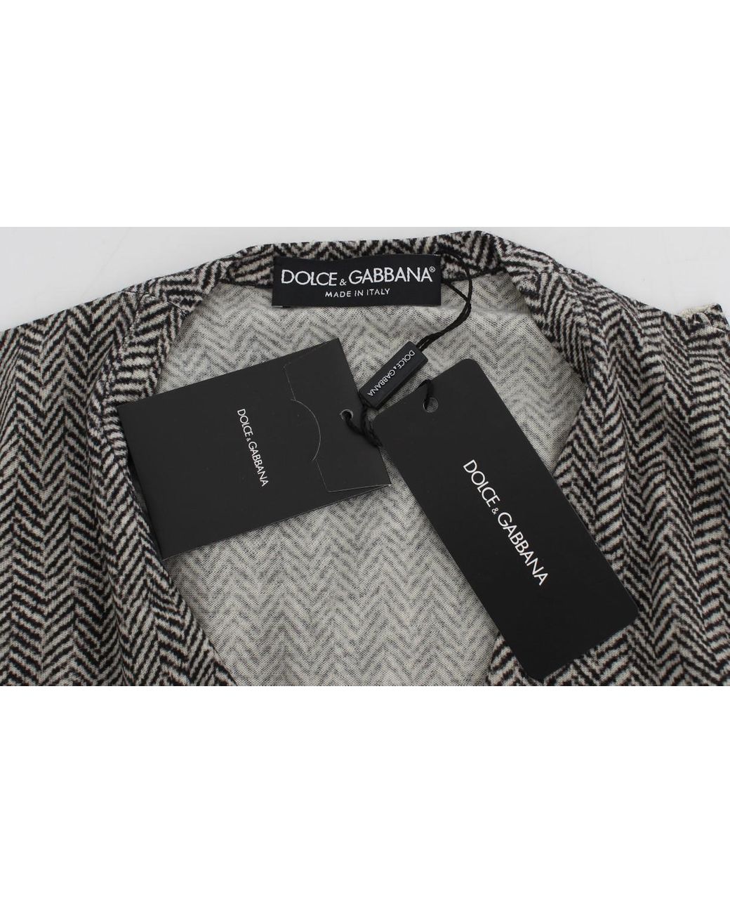 Dolce & Gabbana Gray Elegant And Wool Cardigan