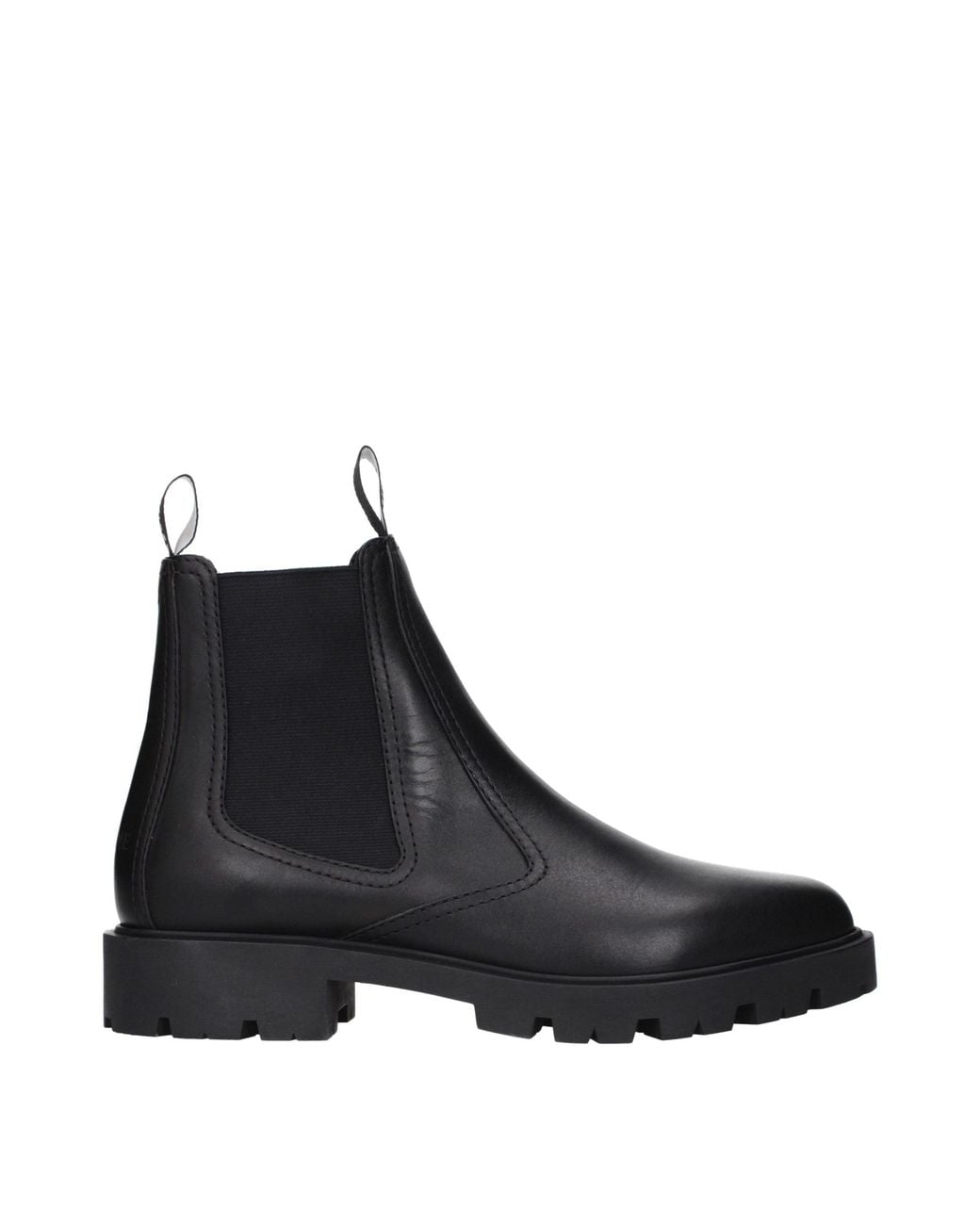 Céline Black Leather Ankle Boots for men
