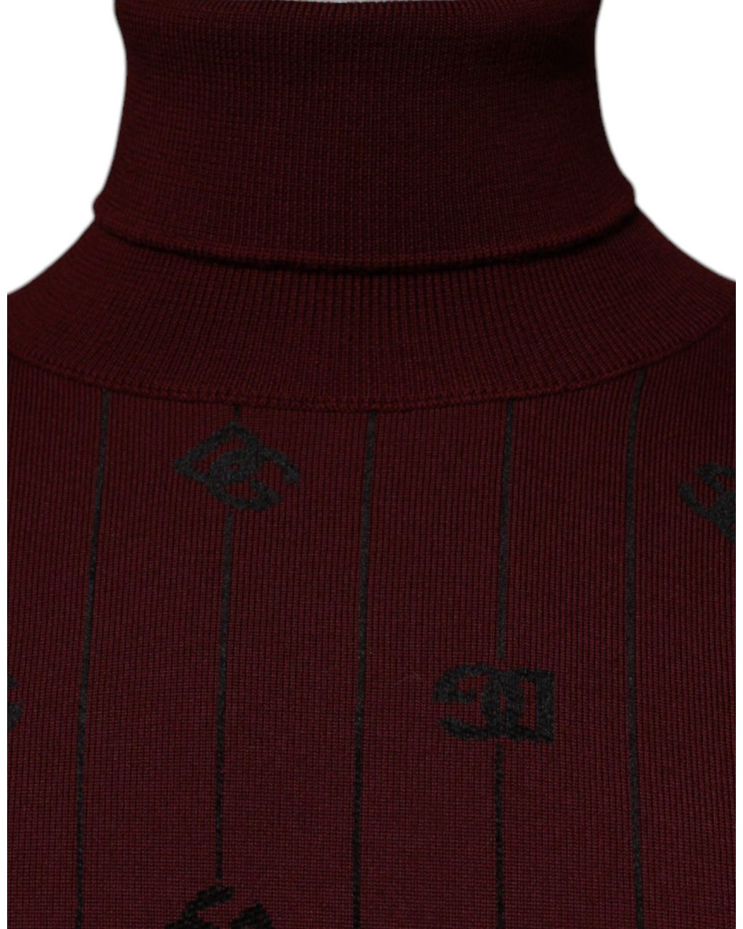 Dolce & Gabbana Red Turtlenecks for men