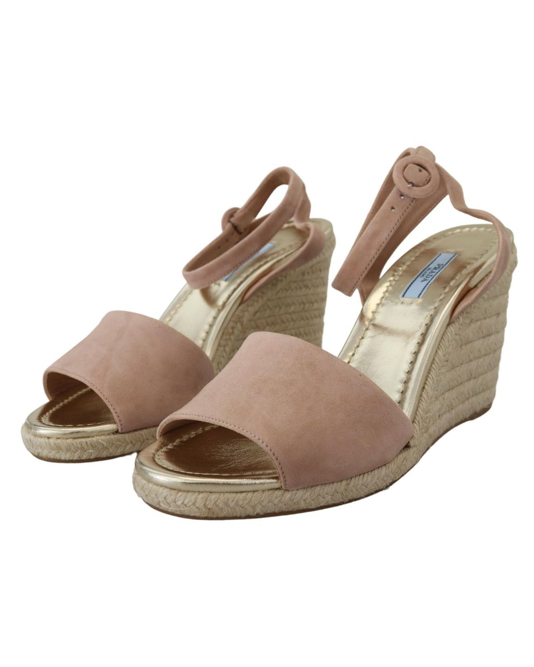 Prada Brown Suede Leather Ankle Strap Sandals