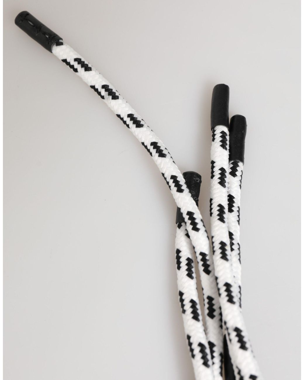 Dolce & Gabbana White Tape String Dg Logo Keychain Keyring for men