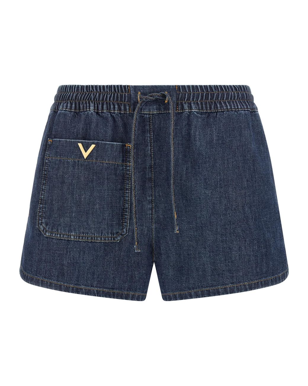 Valentino Garavani Blue Cotton Bermuda Shorts