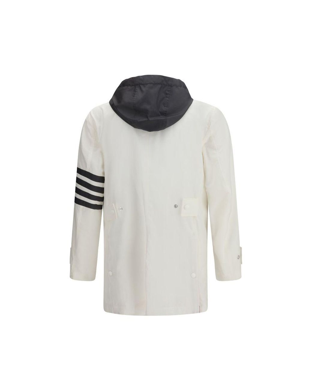 Thom Browne Gray White Polyamide Sweatshirt for men