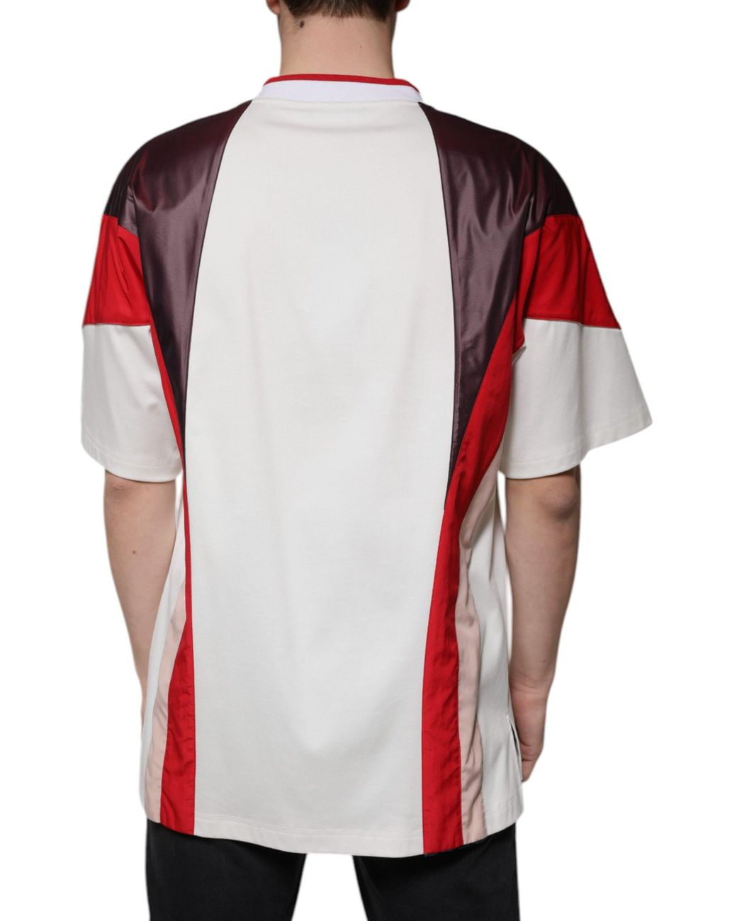 Dolce & Gabbana Red Number 48 Jersey Colorblock for men