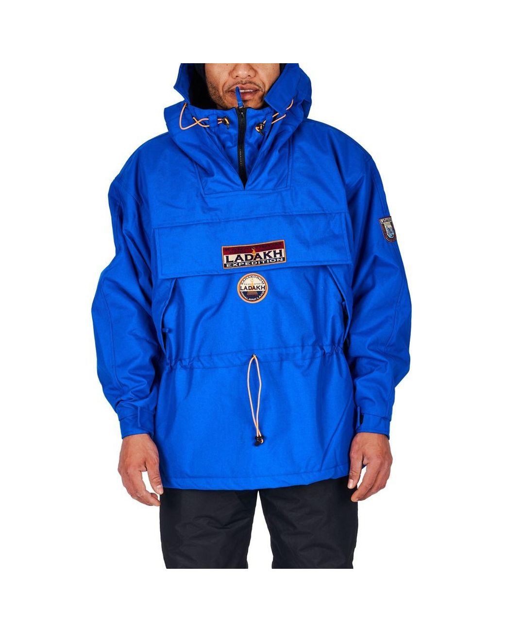 Ladakh Blue Polyester Jackets & Coat for men