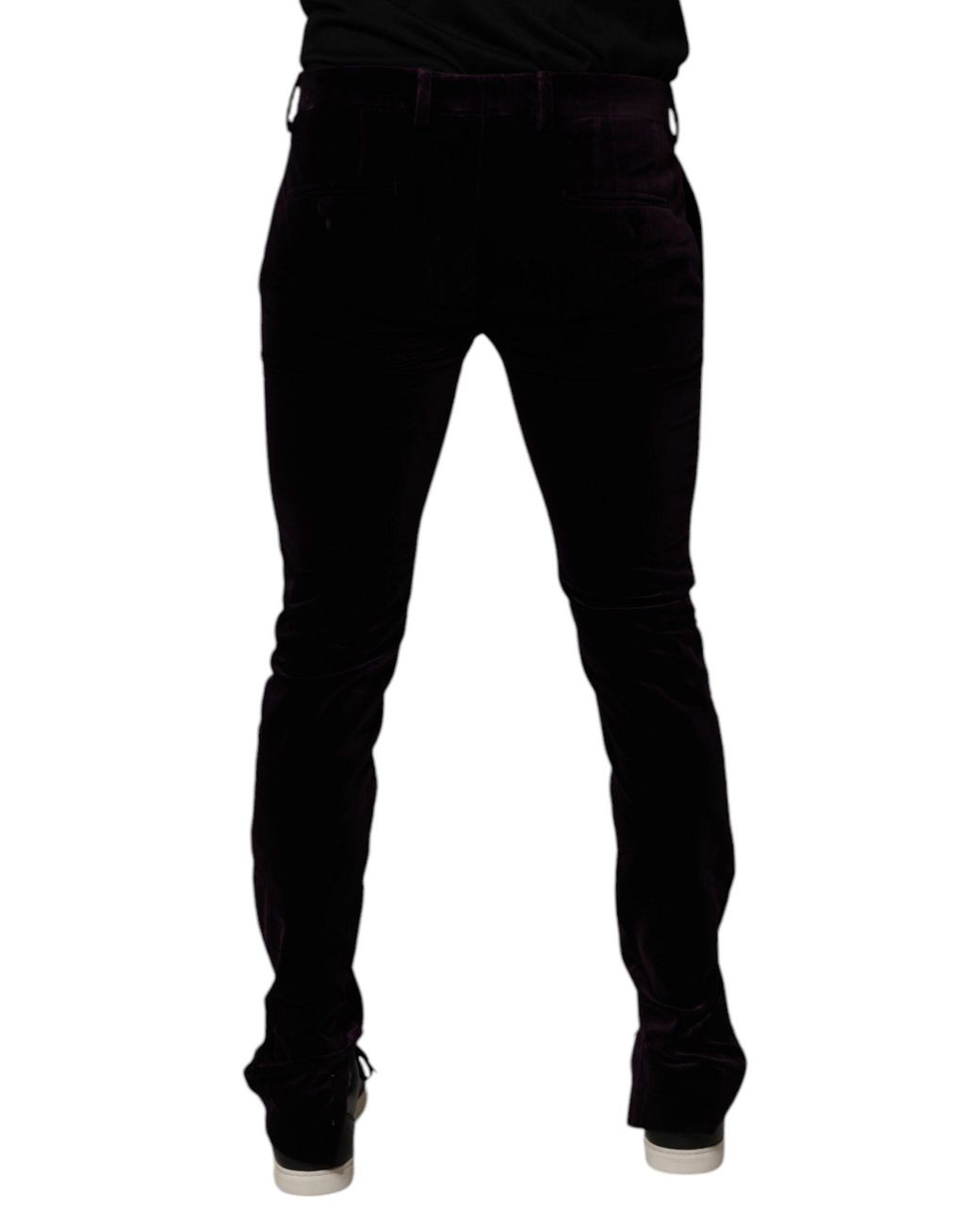 Dolce & Gabbana Black Velvet Pants for men