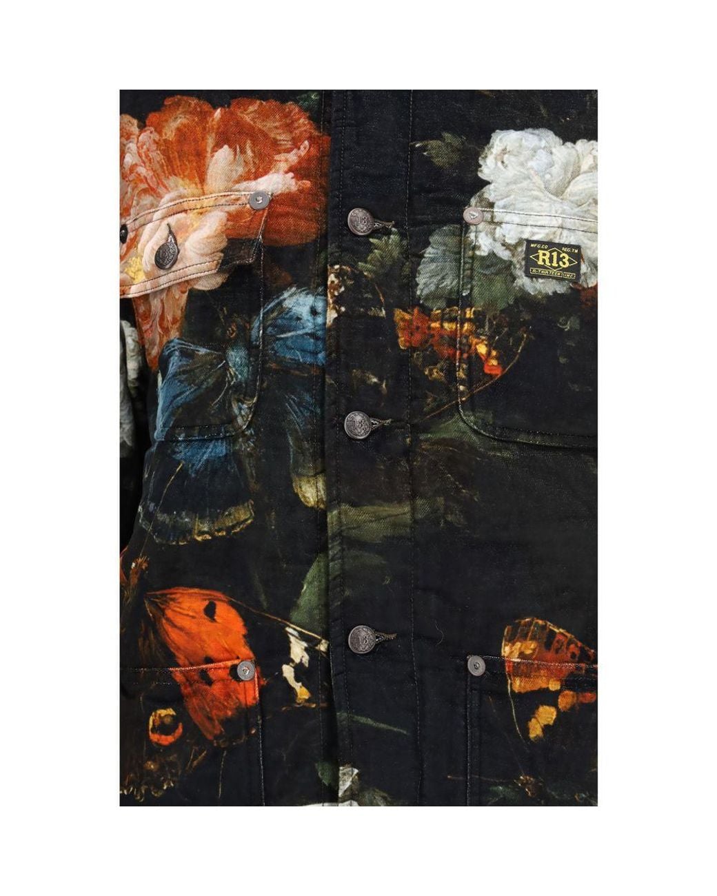 R13 Black Cotton Jacket