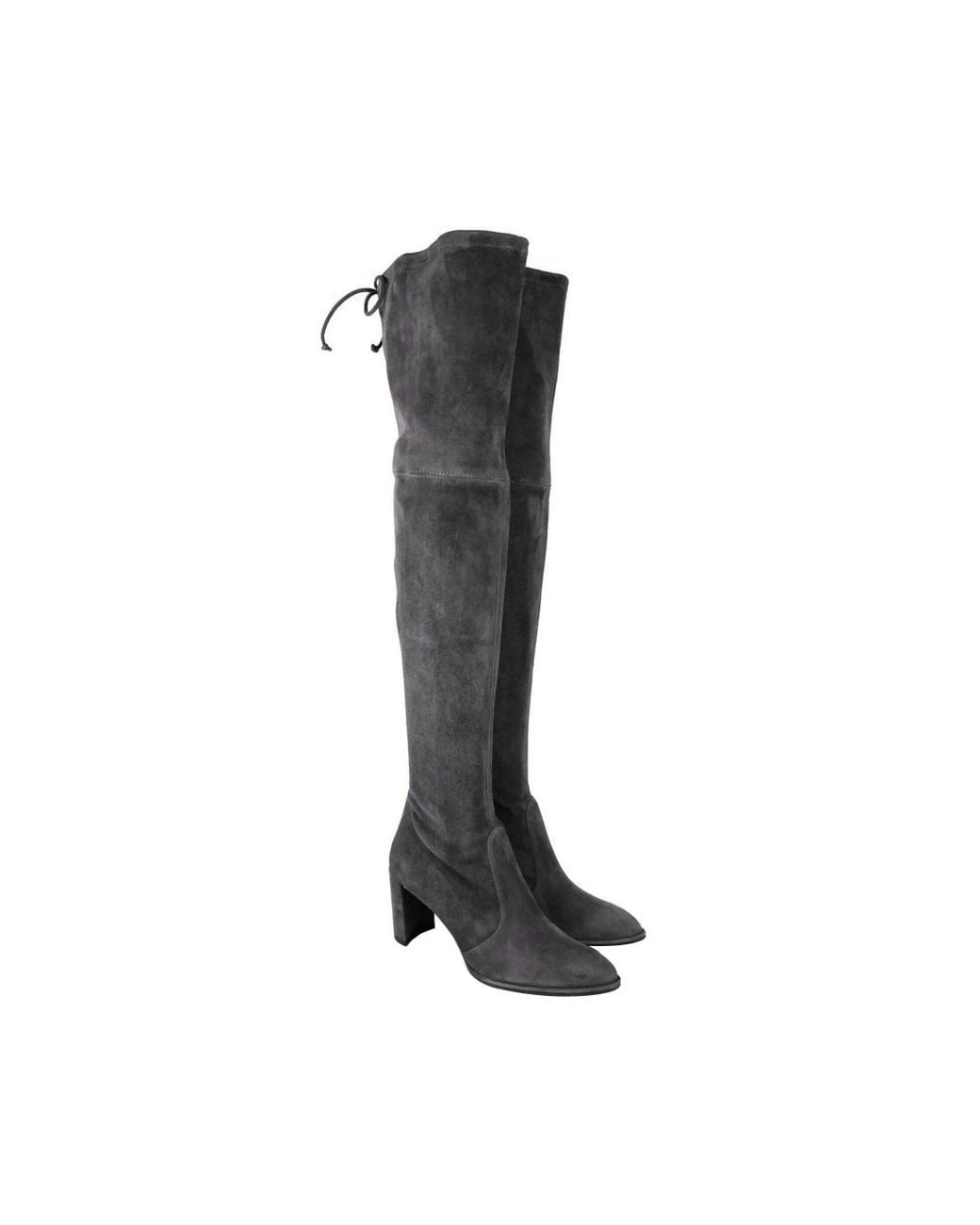 Stuart Weitzman Black Landmark Suede Over-the-knee Boot