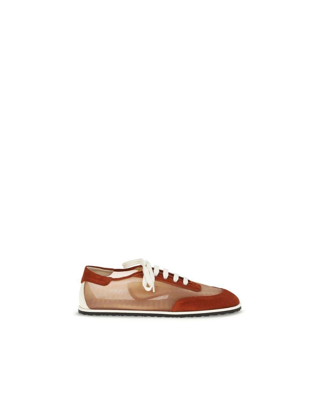 Dear Frances Brown Polyester Low Top Sneakers