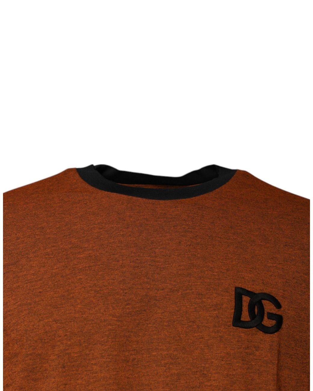 Dolce & Gabbana Brown Dg Tshirt Short Sleeve Crew Neck for men