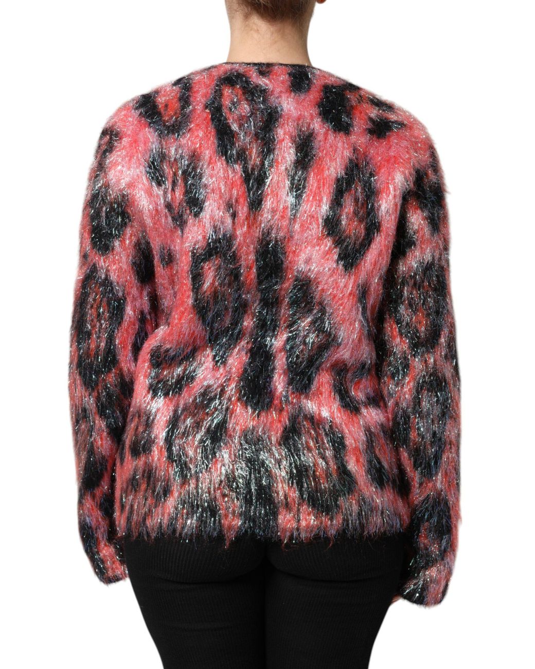Dolce & Gabbana Red Mohair Wool Button Down Cardigan Sweater