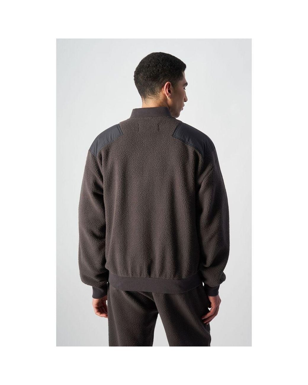 Champion Black Polyester Bomber for men