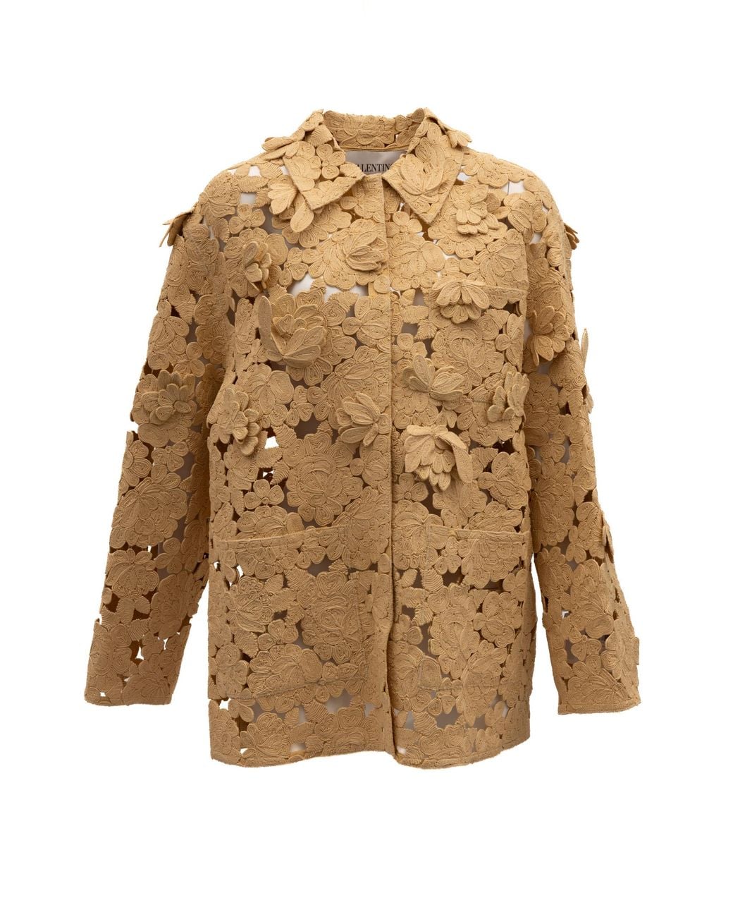 Valentino Garavani Natural Floral Lace Jacket
