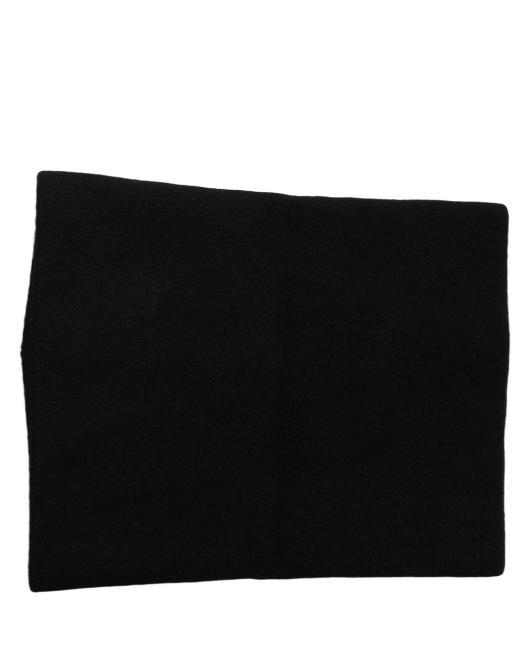 Dolce & Gabbana Black Cashmere Knitted Neck Warmer Scarf for men