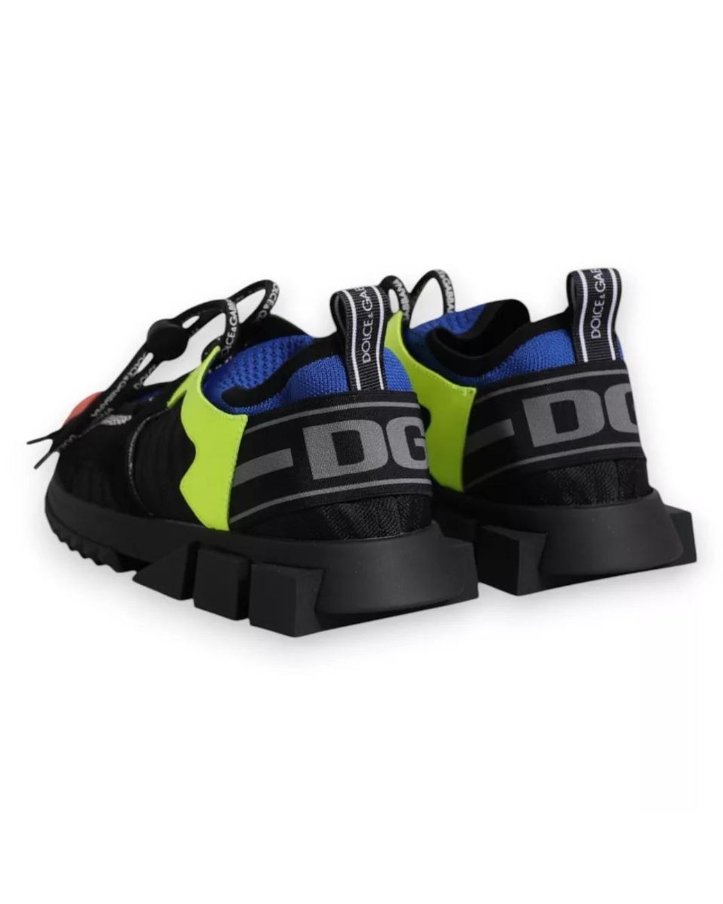 Dolce & Gabbana Black Mesh Sorrento Trekking Sneakers Shoes