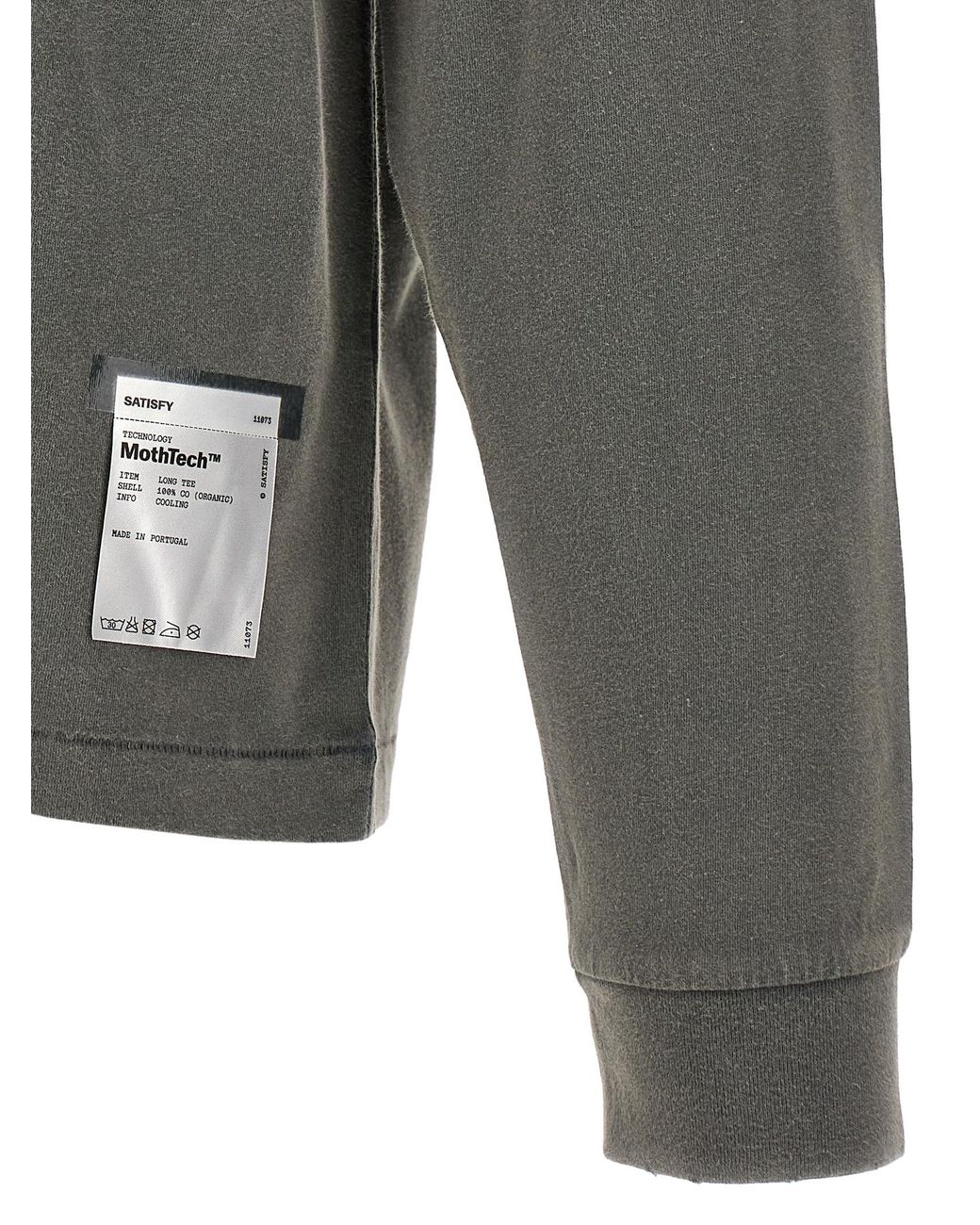 Satisfy Gray 'Mothtech' T-Shirt for men