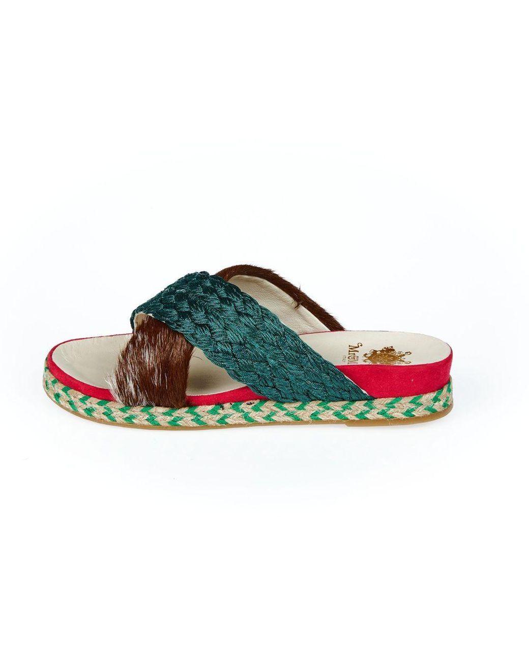 MR & MRS Green Multicolor Dankalia Sandal