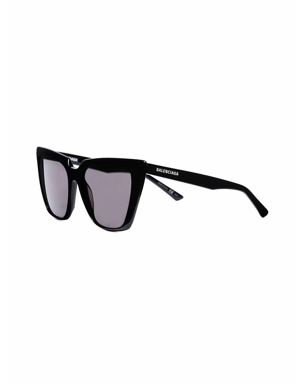 Balenciaga Tinted Cat-eye Sunglasses in Black | Lyst