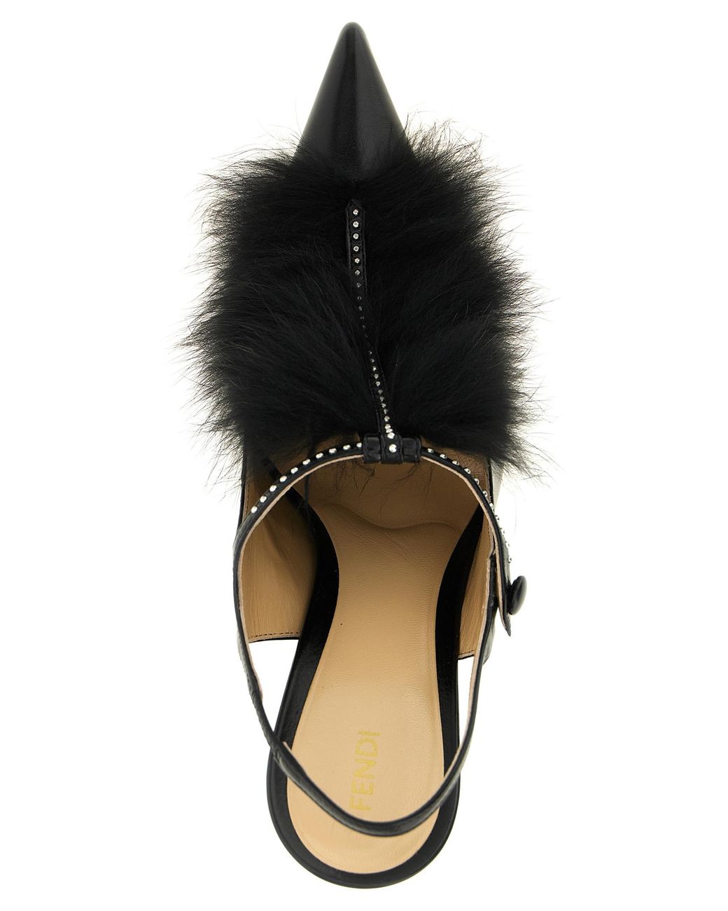 Fendi Black Calfskin High Heel Pumps