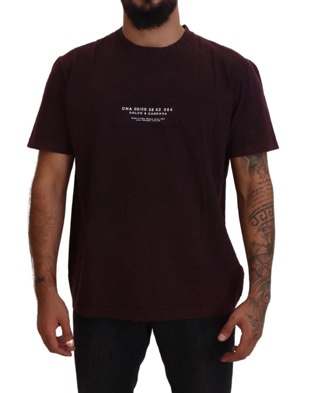 Dolce & Gabbana Black Crewneck Short Sleeve T-Shirt for men
