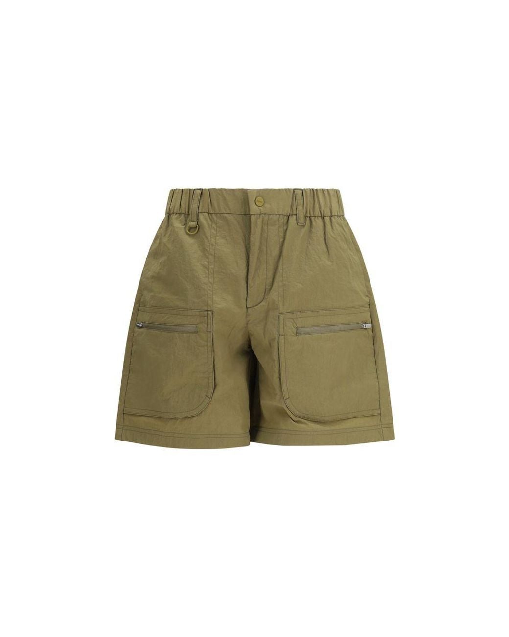 Laminar Green Polyester Bermuda Shorts for men
