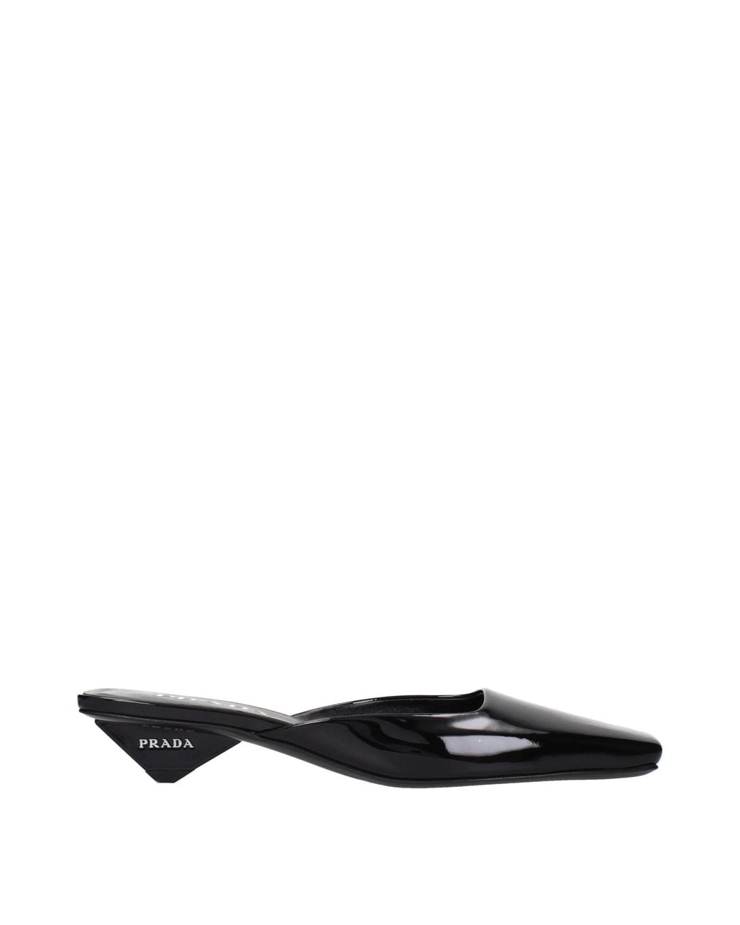 Prada Black Sandals Patent Leather