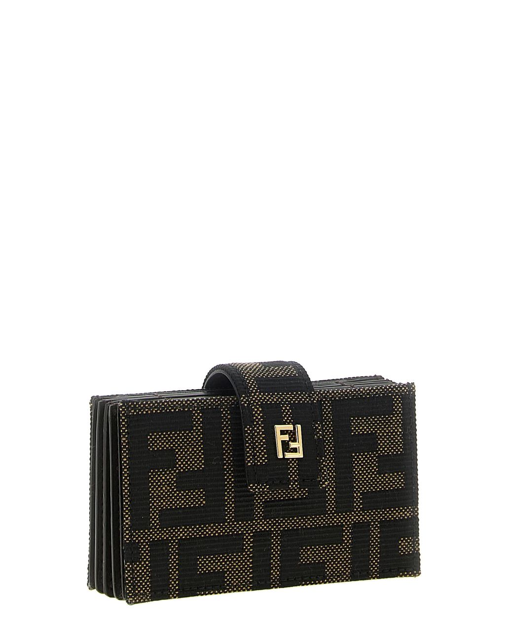 Fendi Black Polyester Cardholder