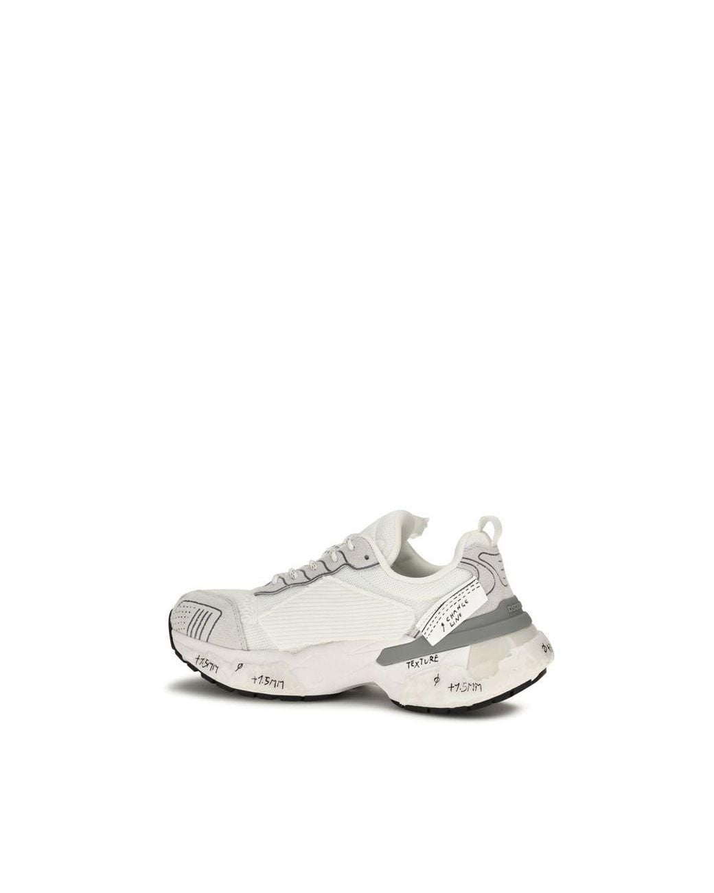 DSquared² White Polyester Athletic Sneakers for men