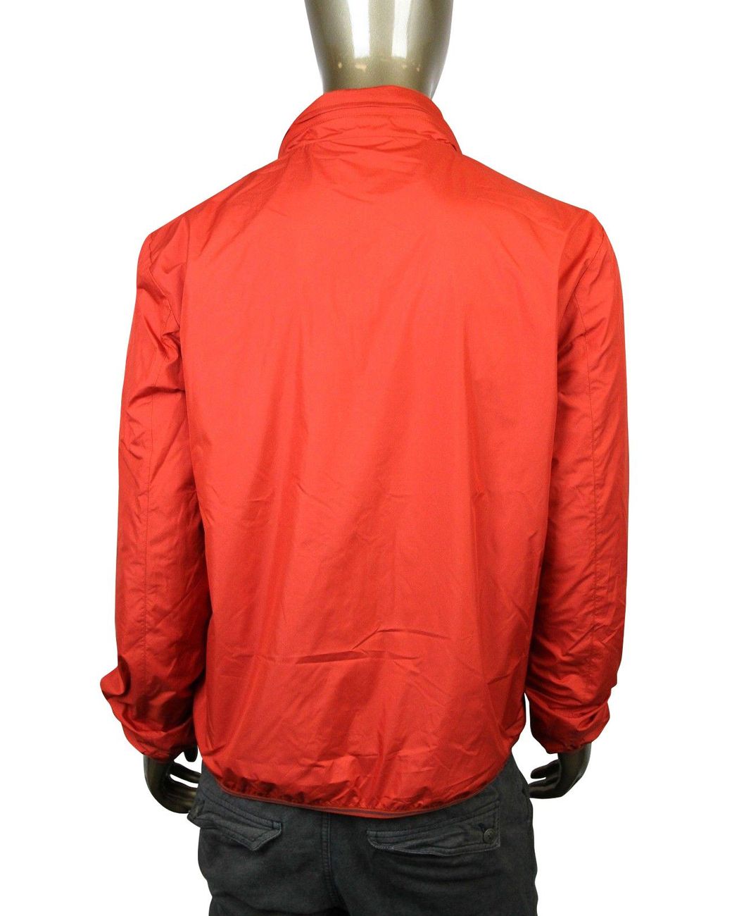 Gucci Red Techno Polyester Windbreaker Jacket (G 44 Us 34) for men