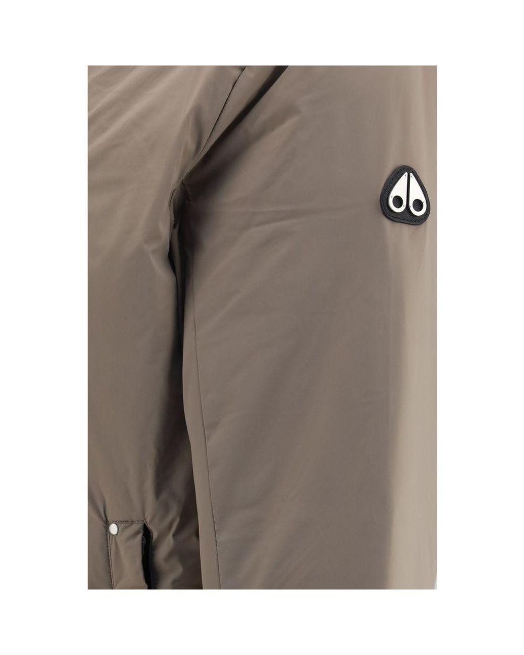 Moose Knuckles Gray Beige Nylon Full for men