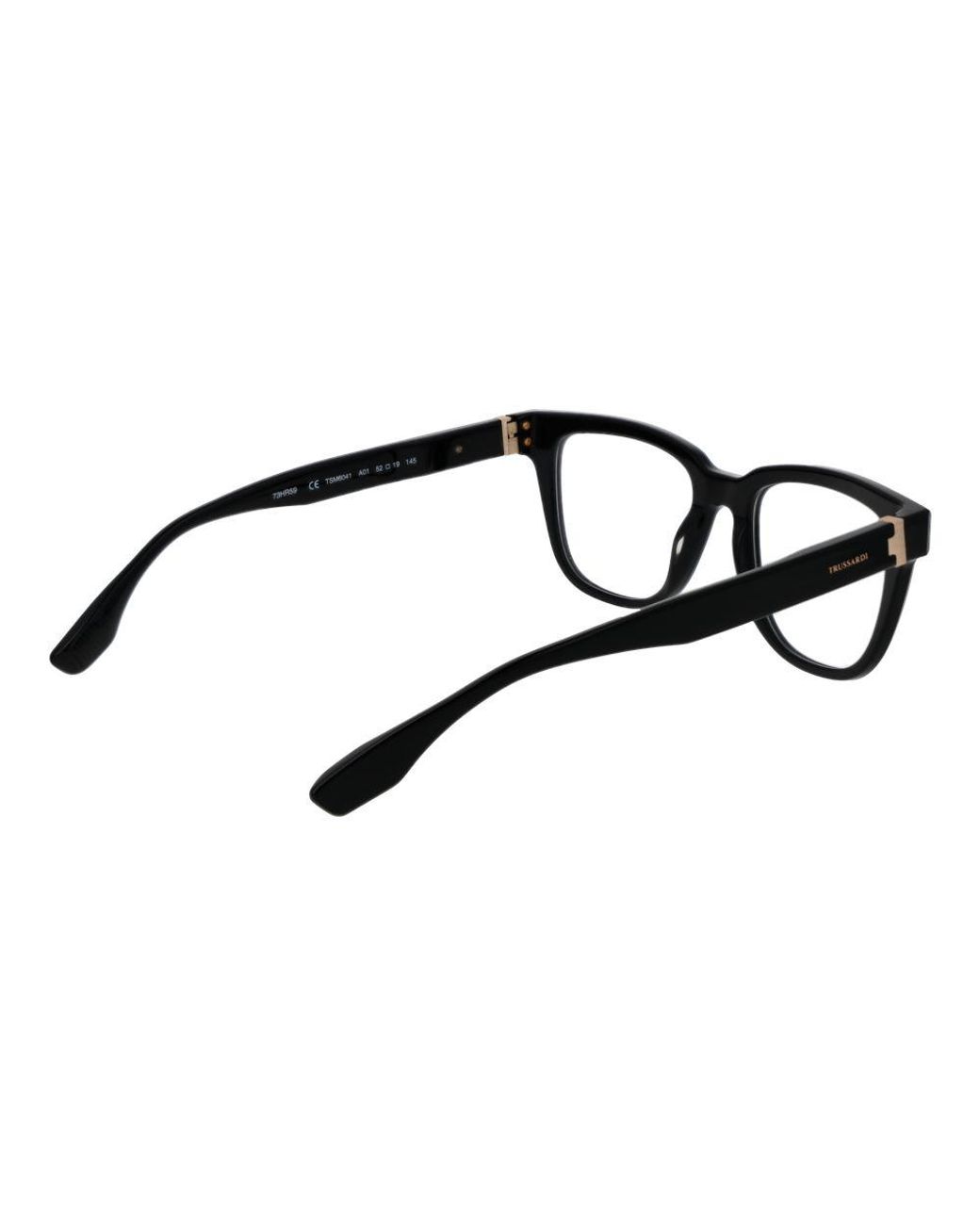 Trussardi Black Acetate Glasses (Frames) for men