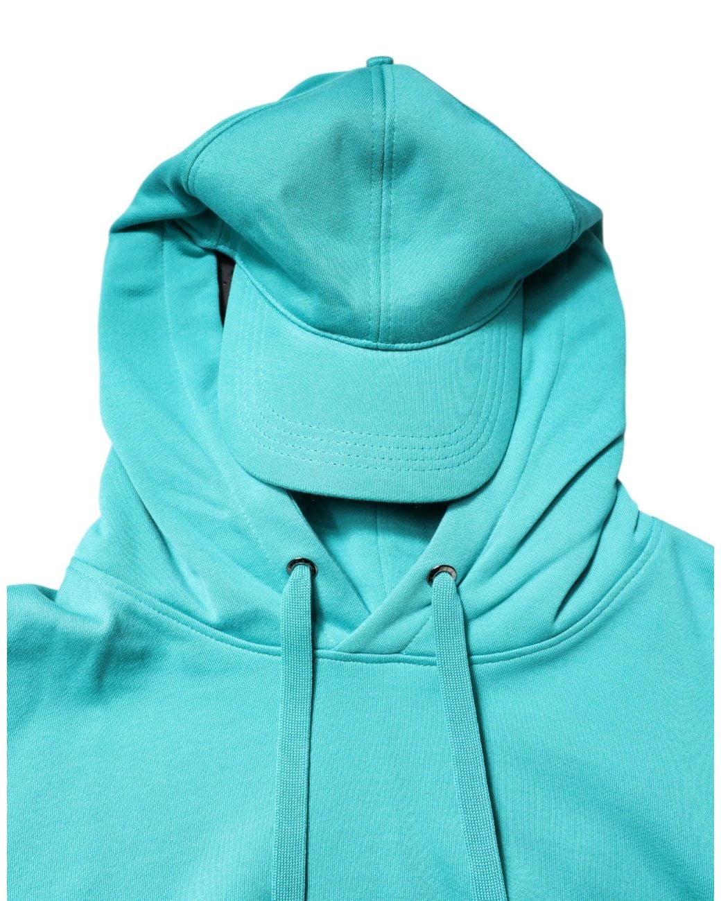 Dolce & Gabbana Blue Cotton Hooded Sportswear Vest Sweater for men