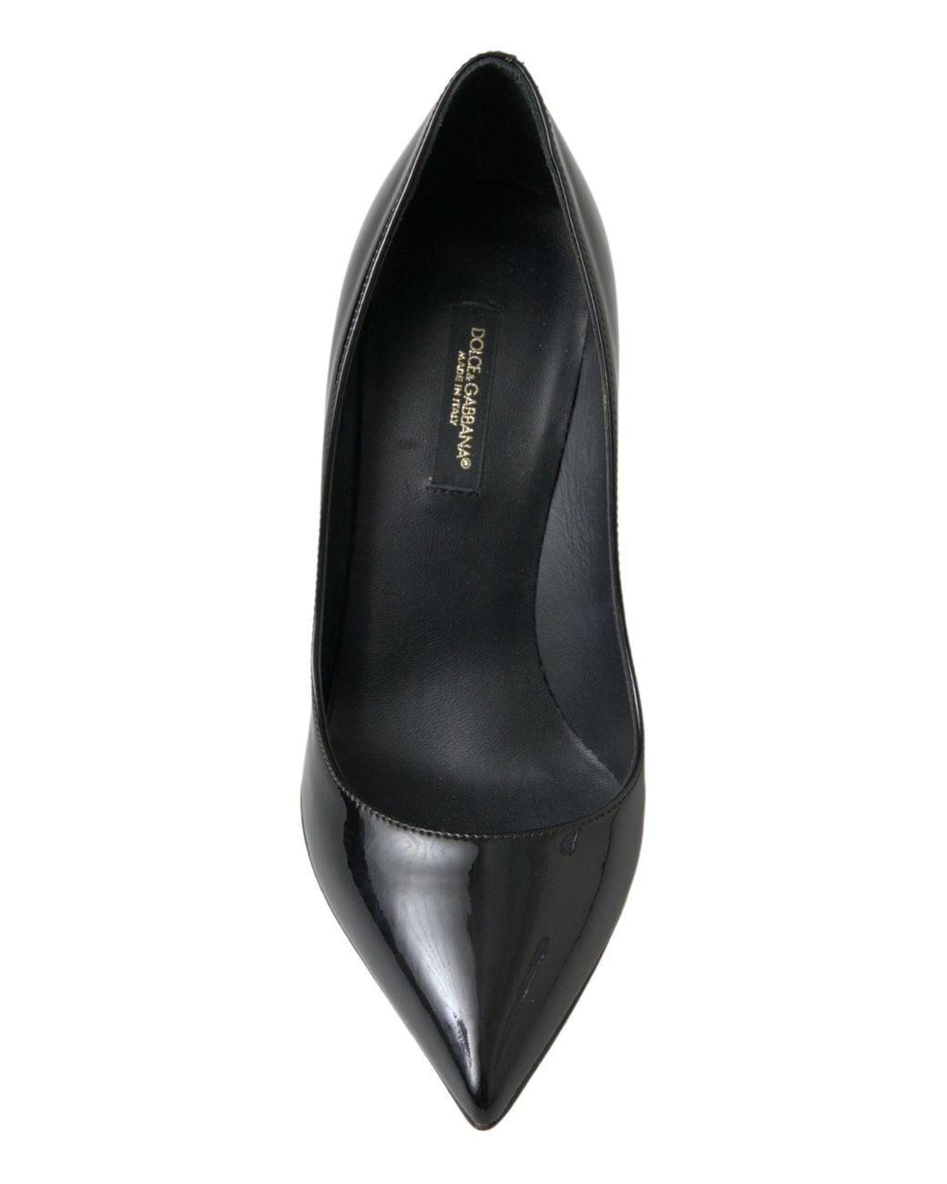 Dolce & Gabbana Black Patent Leather High Heels Pumps Shoes