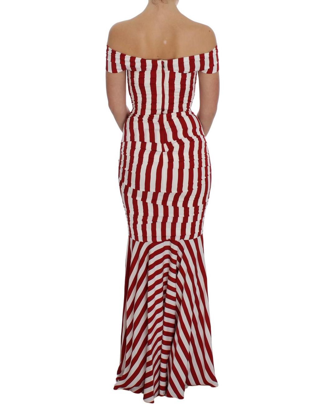 Dolce & Gabbana Red Silk Stretch Dress