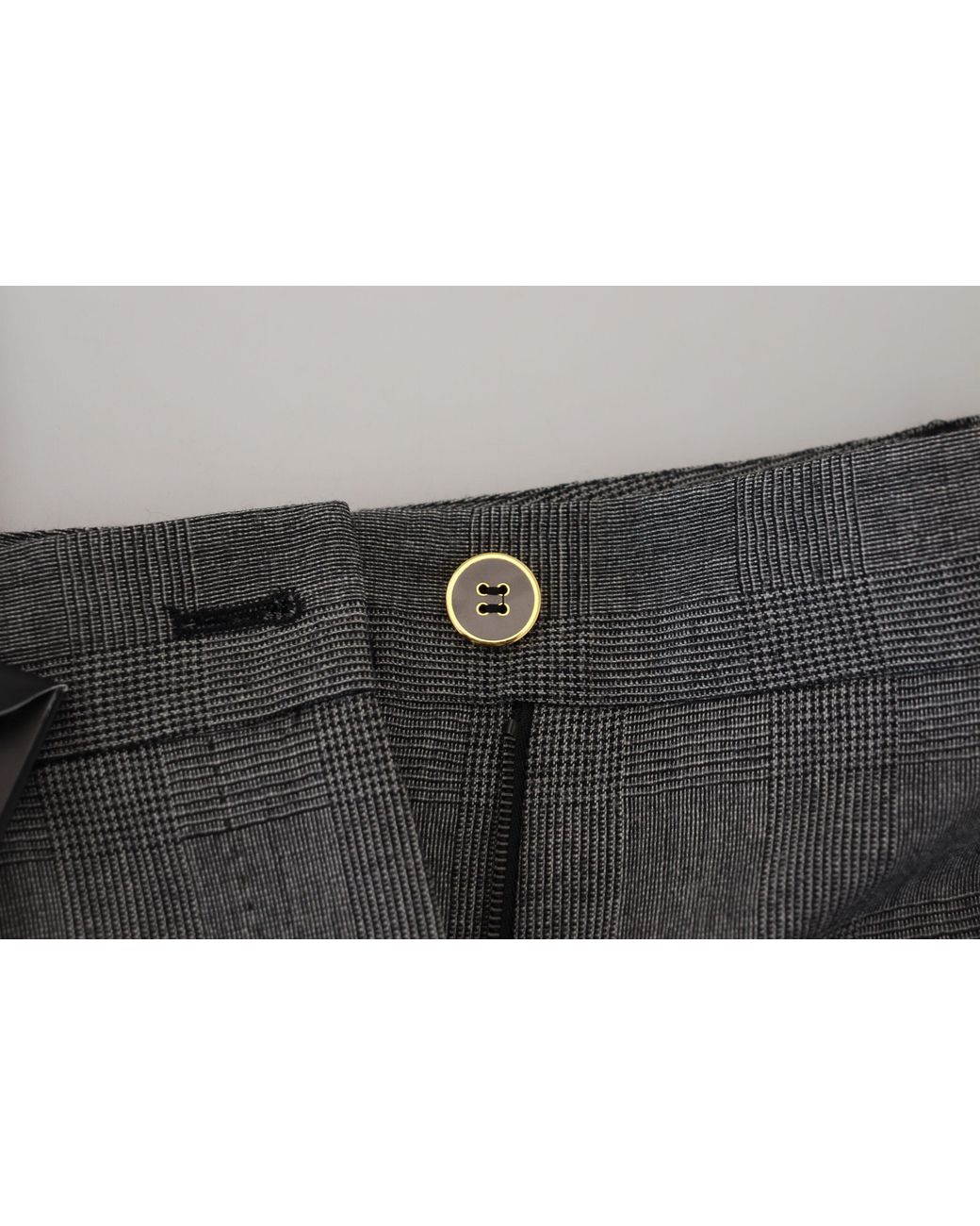 Dolce & Gabbana Black High Waist Wool Pants