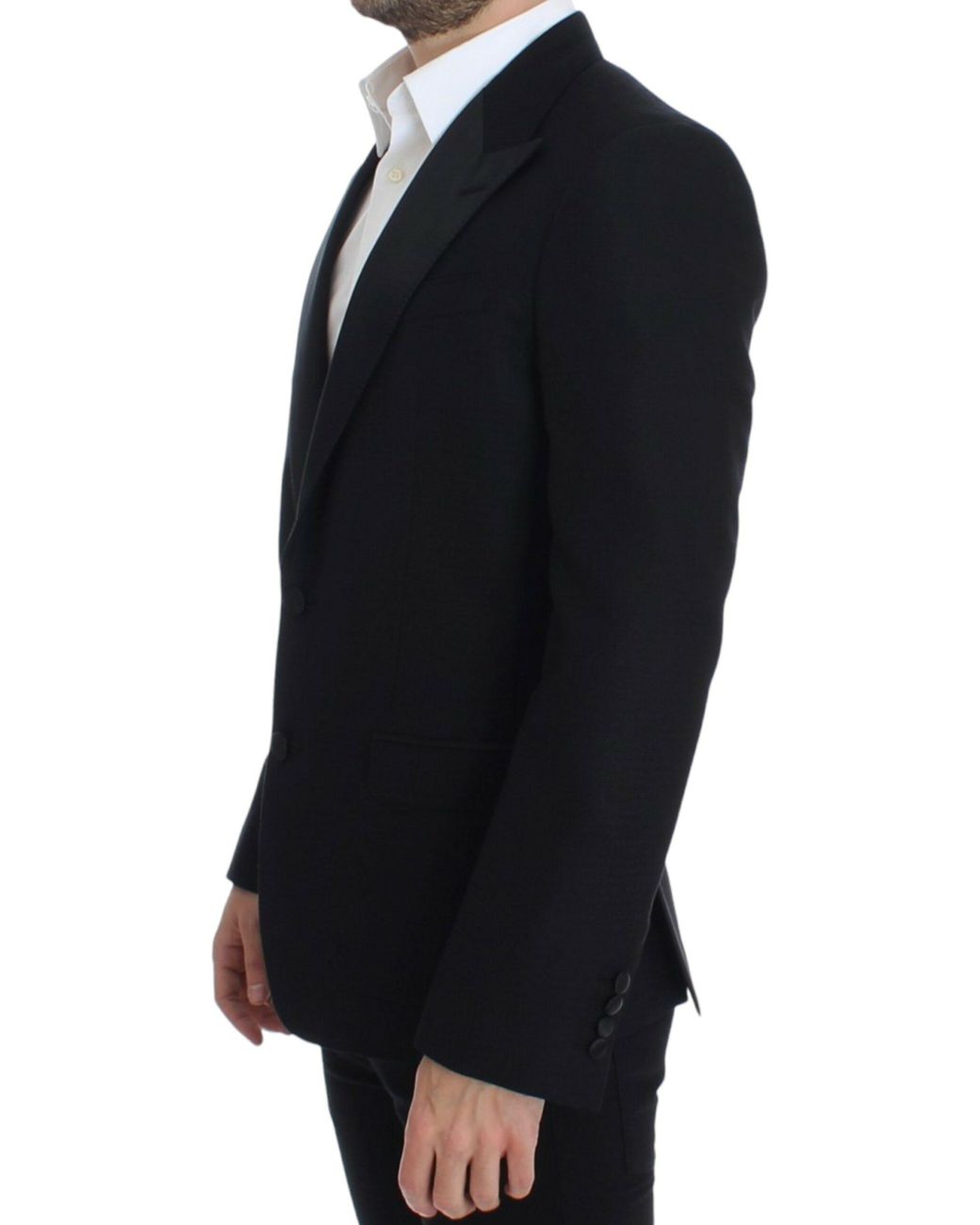 Dolce & Gabbana Blue Wool Silk Sicilia Blazer for men