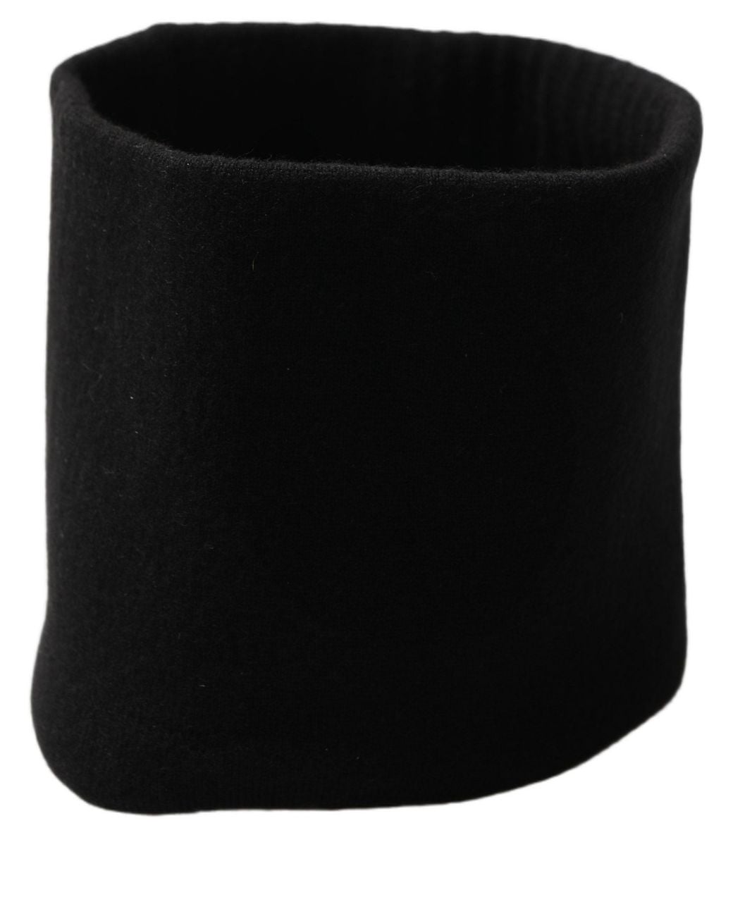 Dolce & Gabbana Black Cashmere Knitted Neck Warmer Scarf for men