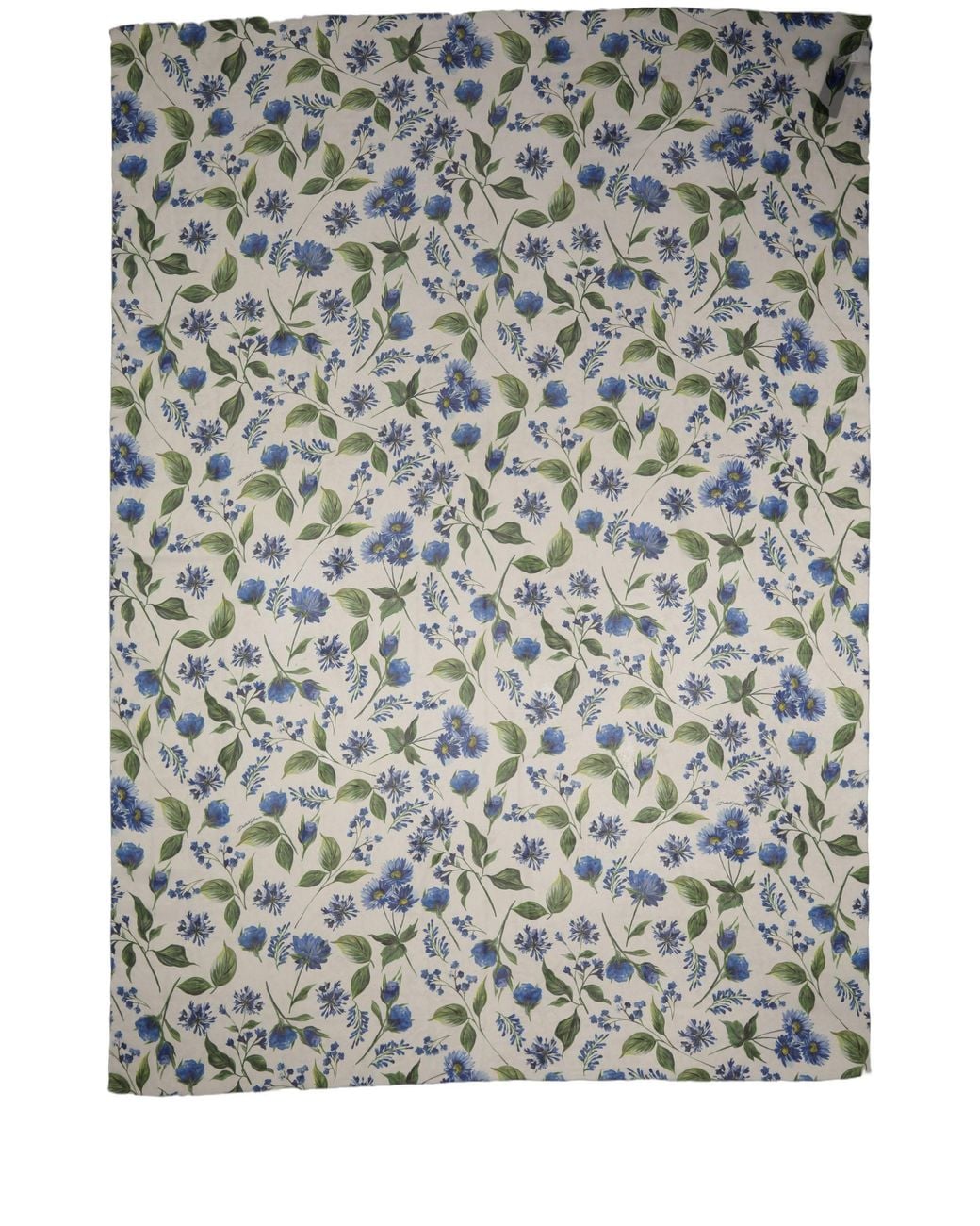 Dolce & Gabbana Gray Floral Polyester Stole Scarf