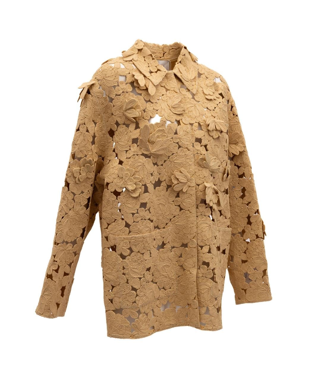 Valentino Garavani Natural Floral Lace Jacket